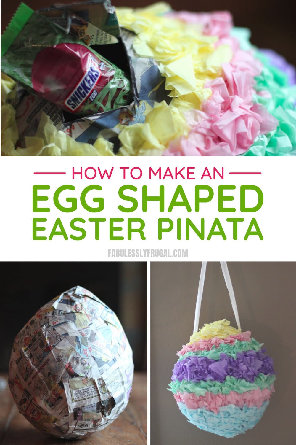 How to make an egg shaped easter pinata