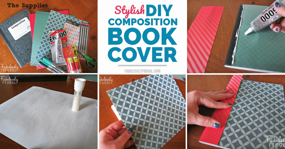 Stylish DIY composition book cover