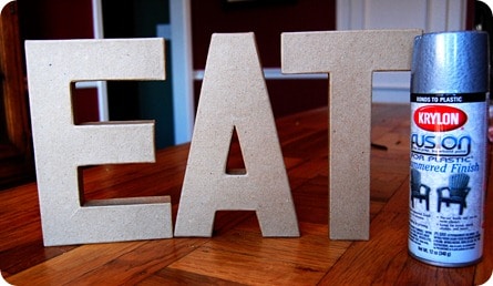 supplies for faux metal letters