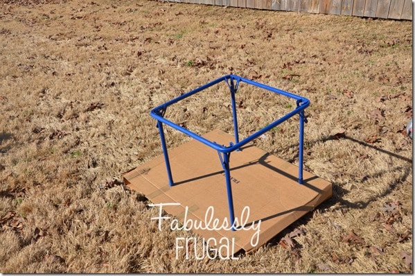 Painting the folding table