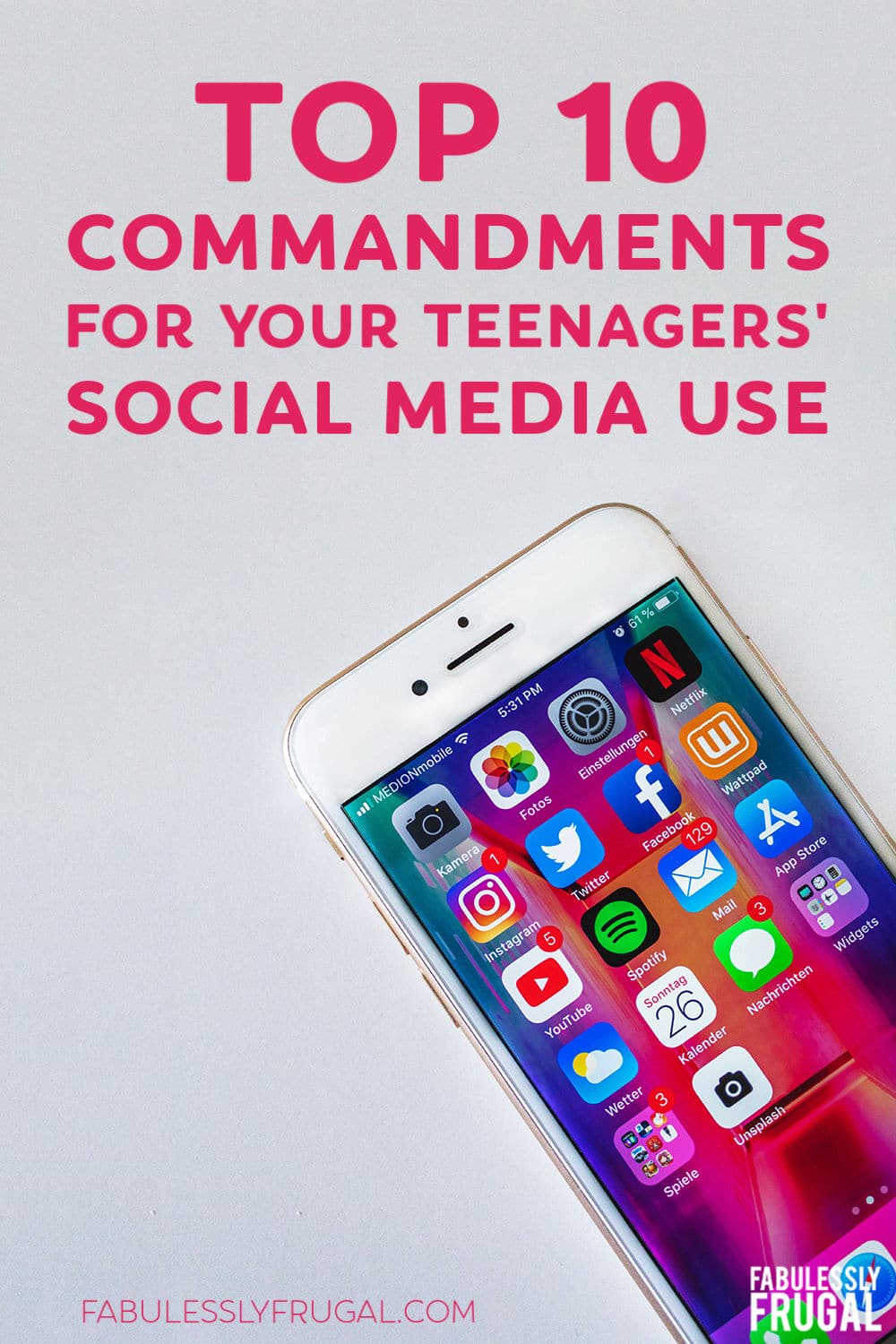 10 commandments for teens social media use