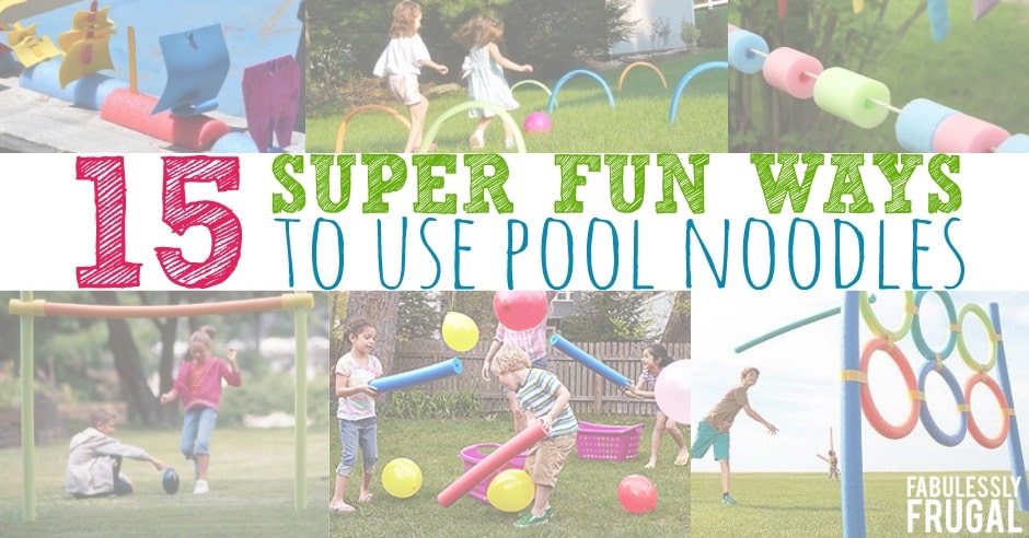 Super fun pool noodle games for kids