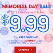 Entertainment Books: All 2019 Books Just $7.50 Each WYB 2 (Reg. $35) +...