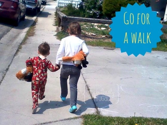 grab your best friend and go for a walk