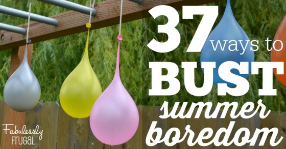 37 ways to bust summer boredom - fun balloon and bubble activities