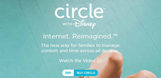 Using circle to control internet usage