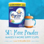 Amazon: Pack Of 3 Go & Grow by Similac Milk Based Toddler Drink 36oz...