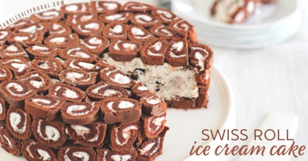 Easy Swiss Cake Roll Cookies and Cream Cake