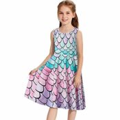 Amazon: Girls' Sleeveless Mermaid Printed Dresses $6.99 After Code (Reg....