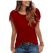 Amazon: Women's Casual Round Neck Shirts $9 After Code (Reg. $17.99+)