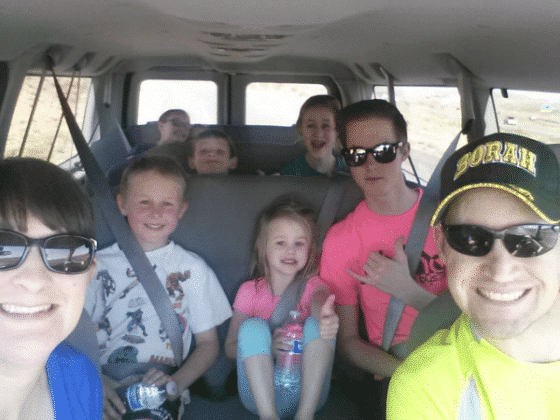 Yoder Fam on the way to St George