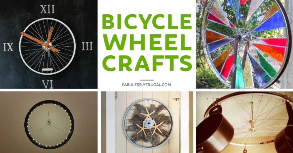 Bicycle wheel crafts