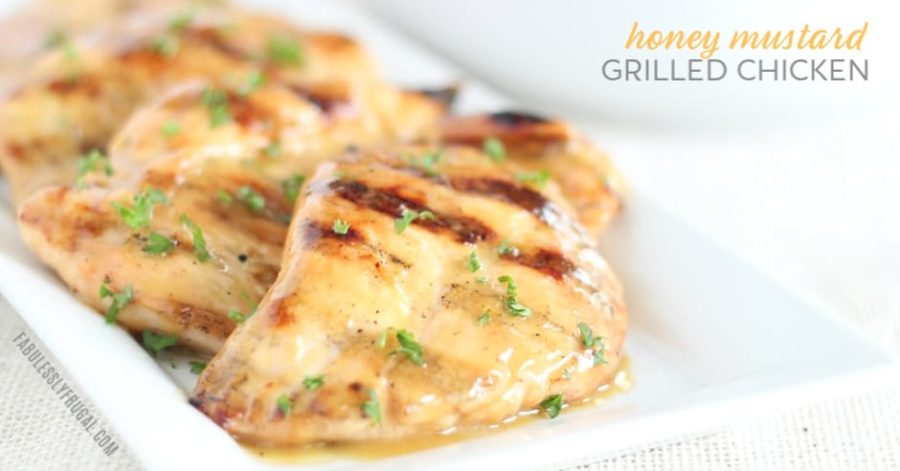 easy honey mustard grilled chicken