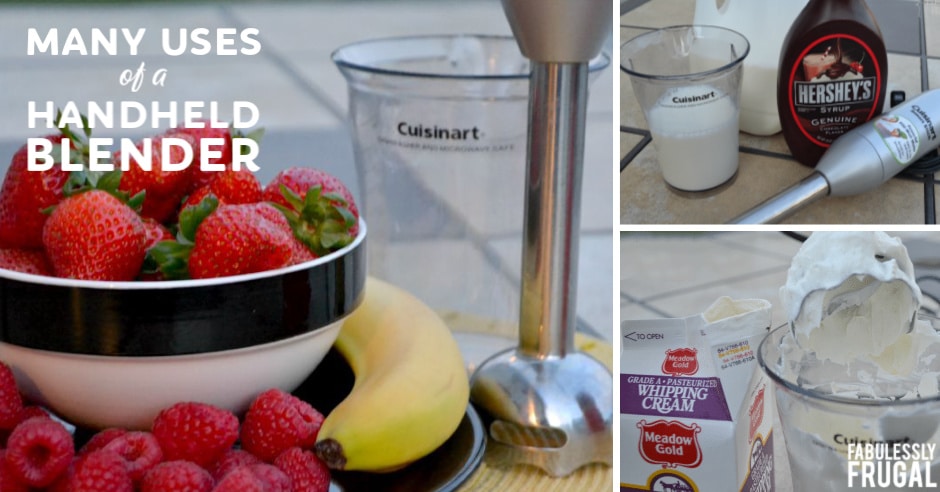 Many uses of a hand blender