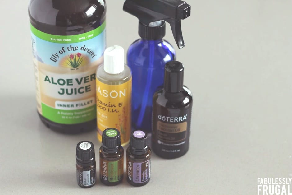 Natural aftersun spray ingredients