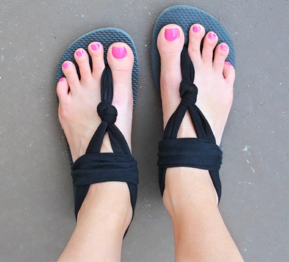 homemade sling sandals