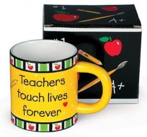 Teachers Touch Lives Forever Coffee Mug Great Teacher's Gift