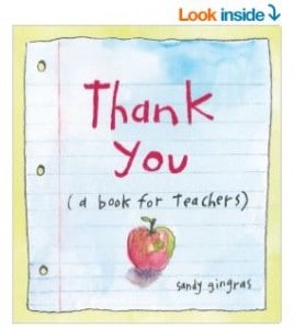 thank you a book for teachers