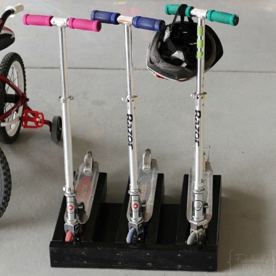 Make your own scooter stand for Razor scooters!