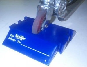 Scooterport-Blue Scooter Kick Stand for 95-110mm wheels