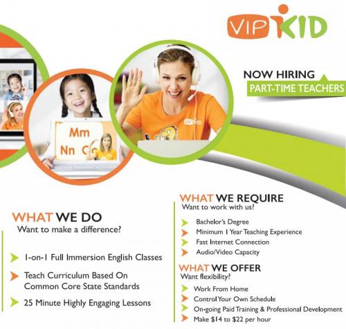 work from home with VIPKID