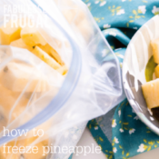How to freeze pineapple