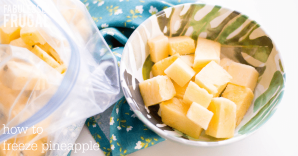 How to freeze pineapple