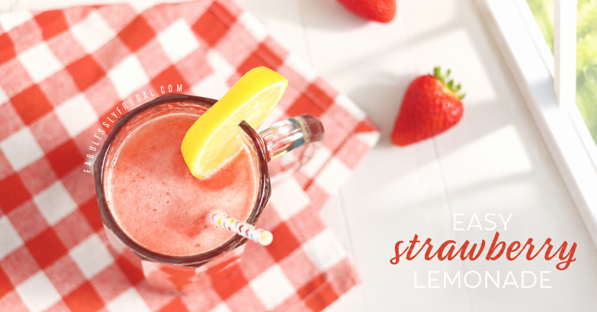 Strawberry Lemonade Concentrate Recipe You Can Freeze - Fabulessly Frugal