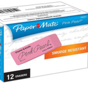 12 Count Paper Mate Large Pink Pearl Erasers $2.86 (Reg. $10.92) FAB Ratings!...