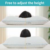 Amazon: Memory Foam Pillow (Gel Pillow-Queen) $14.99 After Code (Reg. $64.99)...