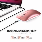 Amazon Prime Day: Slim Silent Click Rechargeable 2.4G Wireless Mice $8.64...