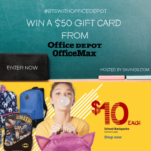 Office Depot OfficeMax Backpacks 10! Plus 500 in Gift Cards Giveaway Fabulessly Frugal
