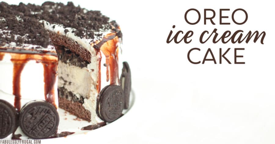 Oreo ice cream cake