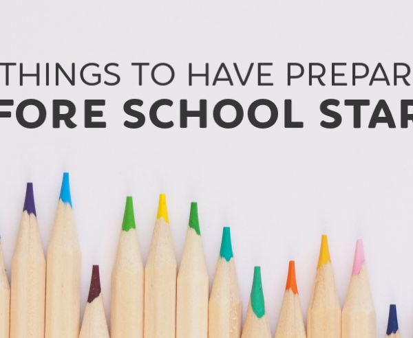 Back to school preparation
