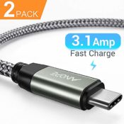 Amazon: 2 PK/6.6FT Fast Charging Braided USB-C Cable $4.40 After Code (Reg....