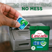 Cascade Complete 78-Count Dishwasher Pods as low as $10.39 EACH when you...