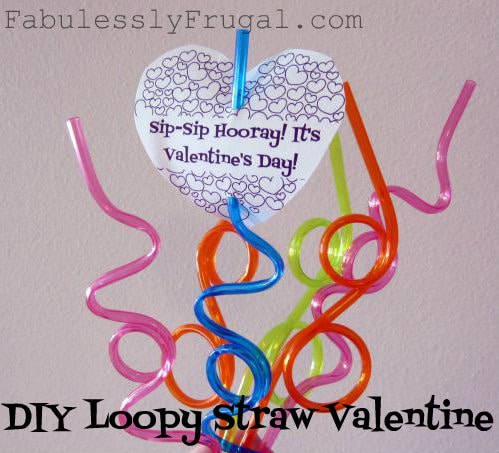 straw homemade valentine cards