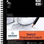 Canson 11-Inch by 14-Inch Universal Sketch Book, 100-Sheet