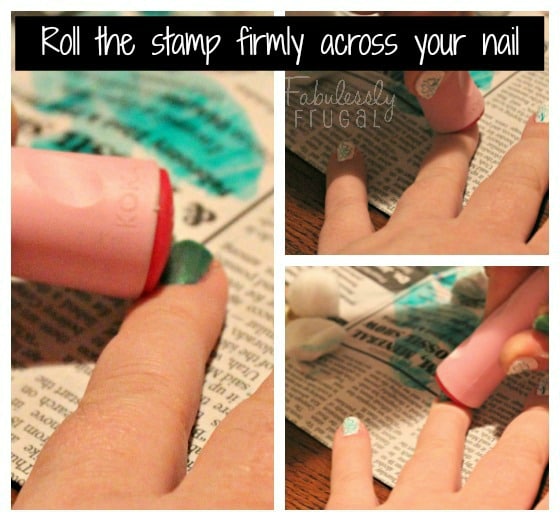 DIY Stamped Manicure Step 5