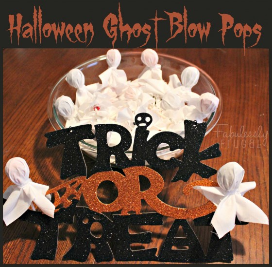 Halloween Ghost Blow Pops