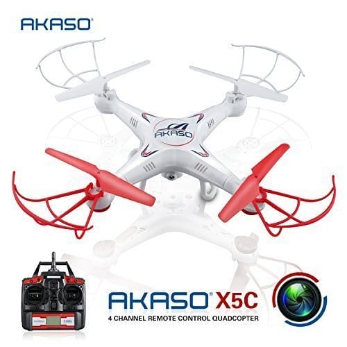 RC Quadcopter with HD Camera, Gyro Headless, 360-degree 3D Rolling Mode 2 RTF RC Drone