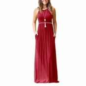 Amazon: 3 Colors! Empire Waist Racerback Long Dresses $11.70 After Code...