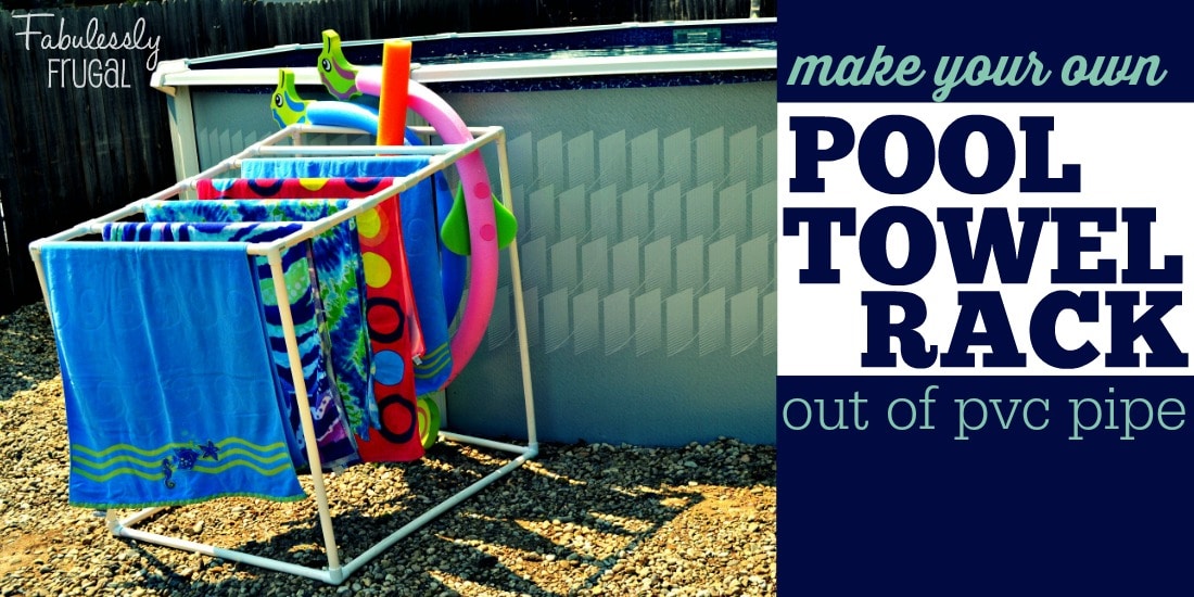 How to build your own PVC Towel Rack... just in time for summer! Perfect for pools and hot tubs!