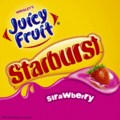 Amazon: 150 Sticks Juicy Fruit Starburst Strawberry Sugarfree Gum as low...