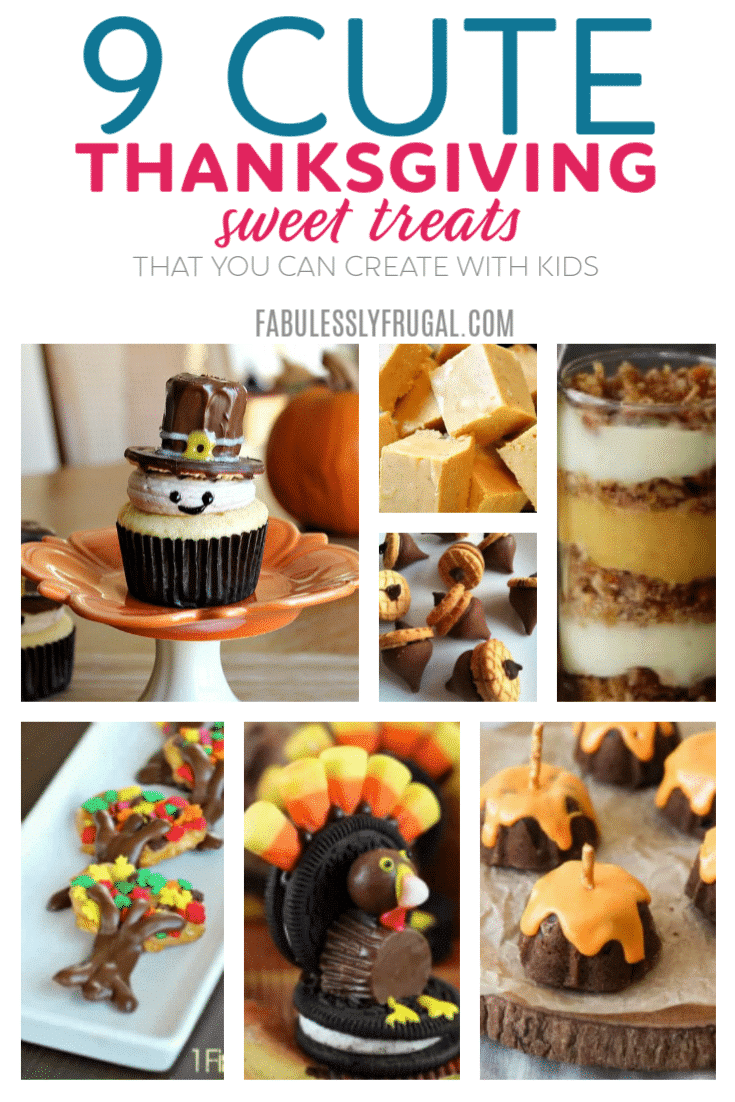 Cute Thanksgiving Dessert ideas you can make with the kids