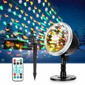 Amazon: LED Christmas Projector Lights with Wireless Remote Control $17.99...