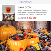 Kroger Stores 3 Day Sale 50% ALL Halloween Candy, Halloween Home & Apparel...