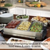 Amazon: Buffet Server & Electric Food Warming Tray $34.99 (Reg. $74.99)...