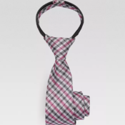 Men's Warehouse: Joseph & Feiss Boys Pink & Black Plaid Zipper...