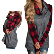 Amazon: Red Long Sleeve Cowl Neck Tunic Top $7.89 (Reg. $18.39)